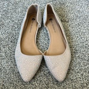Worn once! Rhinestone Ballet Flats!